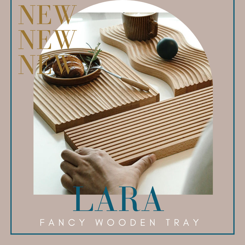 Lara Wooden Fancy Tray