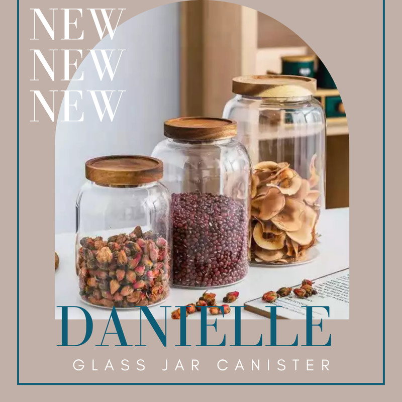 BUY NOW! DANIELLE GLASS JAR CANISTER PROMO  !